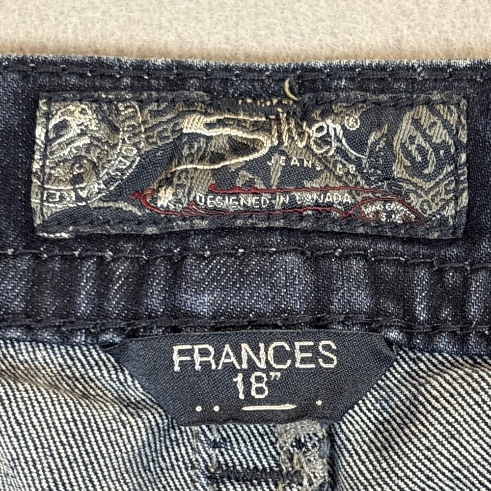 Silver Jeans Women’s 27x27 (Hemmed from 27x33) Dark Blue Frances Dark Wash - Picture 3 of 9